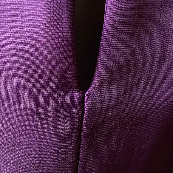 Nellie Partow Silk Tafetta Boxy Top Mulberry Purple Sz Small High End Minimalism - Picture 7 of 9